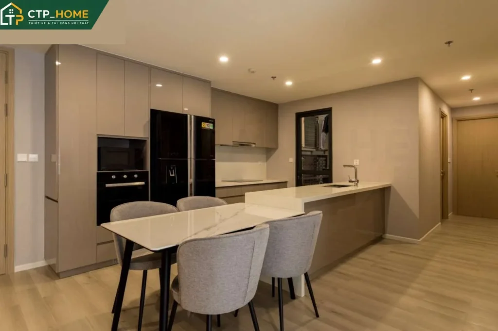 Thiết kế và Thi công nội thất căn hộ Masteri Centre Point Quận 7 90m2 hiện đại - Ảnh 5
