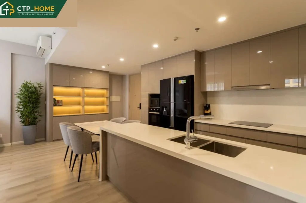 Thiết kế và Thi công nội thất căn hộ Masteri Centre Point Quận 7 90m2 hiện đại - Ảnh 6