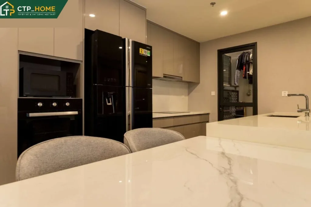 Thiết kế và Thi công nội thất căn hộ Masteri Centre Point Quận 7 90m2 hiện đại - Ảnh 7