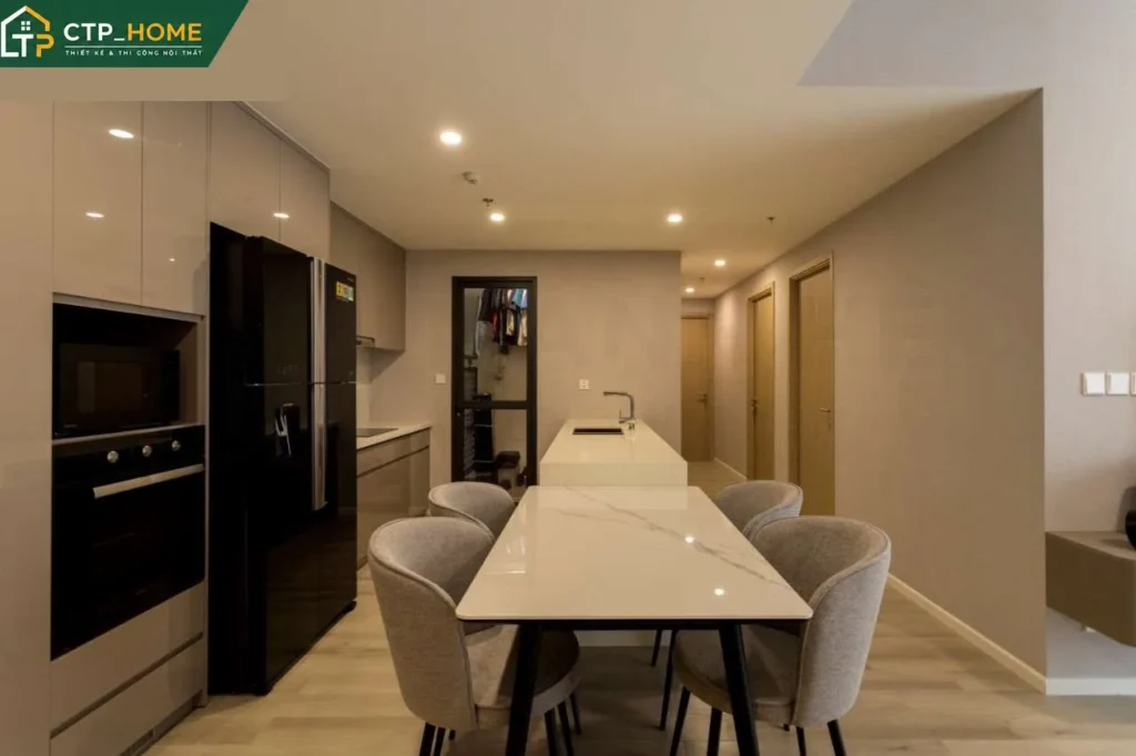 Thiết kế và Thi công nội thất căn hộ Masteri Centre Point Quận 7 90m2 hiện đại - Ảnh 8