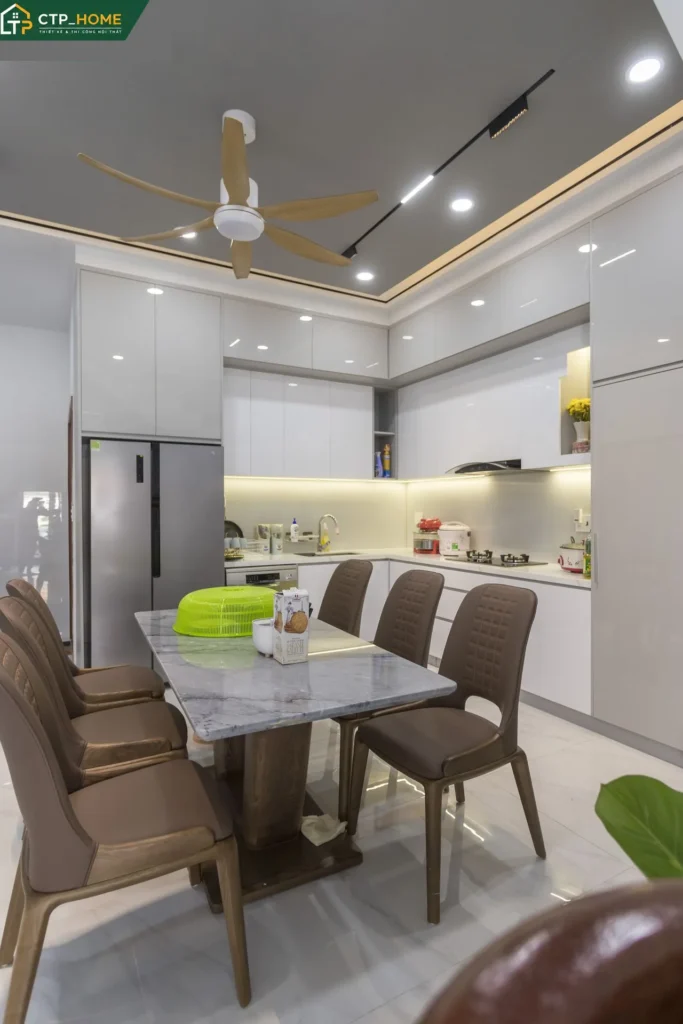Hoàn Thiện Nội Thất Nhà Phố Bình Dương 250m² 2 Tầng Phong Cách Hiện Đại – CTP_HOME - Ảnh 3