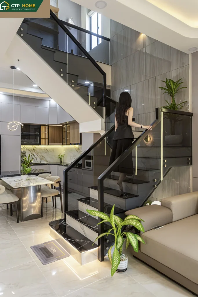 Hoàn thiện nội thất nhà phố Bình Dương 3 tầng – Thi công trọn gói CTP_HOME - Ảnh 2