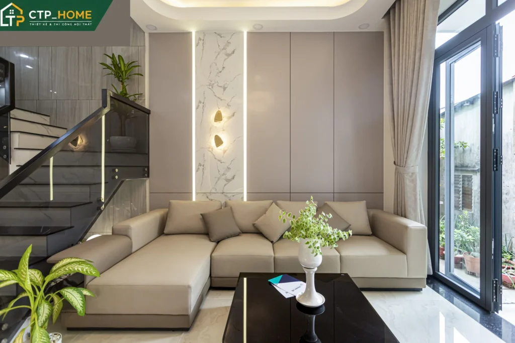 Hoàn thiện nội thất nhà phố Bình Dương 3 tầng – Thi công trọn gói CTP_HOME - Ảnh 3