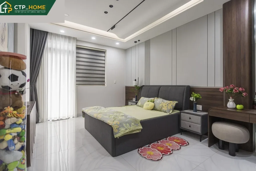 Hoàn thiện nội thất nhà phố Bình Tân 3 tầng 250m2 phong cách hiện đại - Ảnh 6