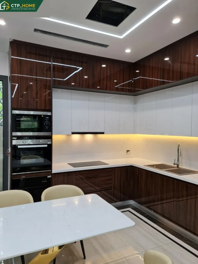 Thi công nội thất nhà phố 3 tầng 120m2 Quận 7 cho chị Hạnh - Ảnh 6
