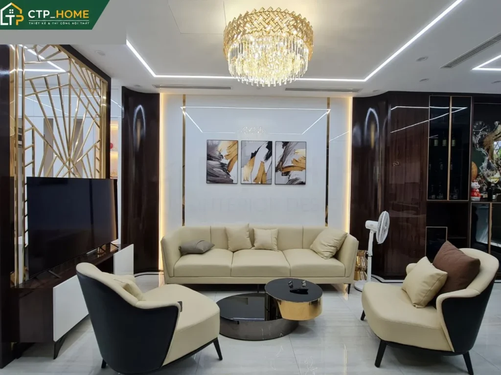 Thi công nội thất nhà phố 3 tầng 120m2 Quận 7 cho chị Hạnh - Ảnh 8