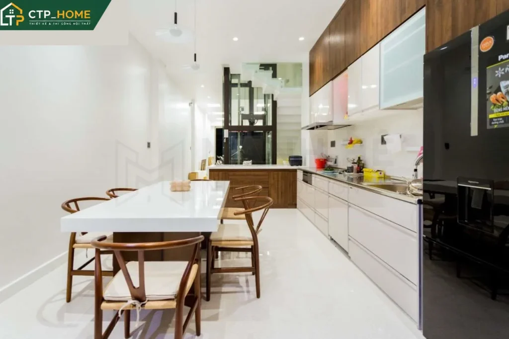 Hoàn thiện nội thất nhà phố 3 tầng Quận 6 – Thi công tổng thể CTP_HOME - Ảnh 2