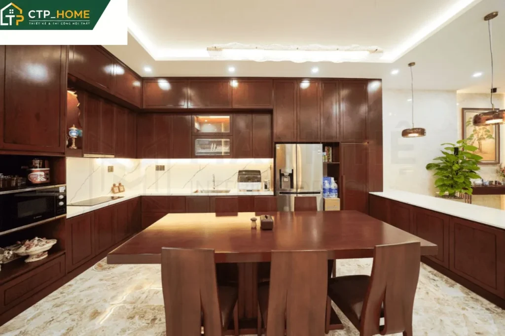 Hoàn thiện nội thất nhà phố 3 tầng 120m2 tại Quận 7 cho anh Tùng - Ảnh 4