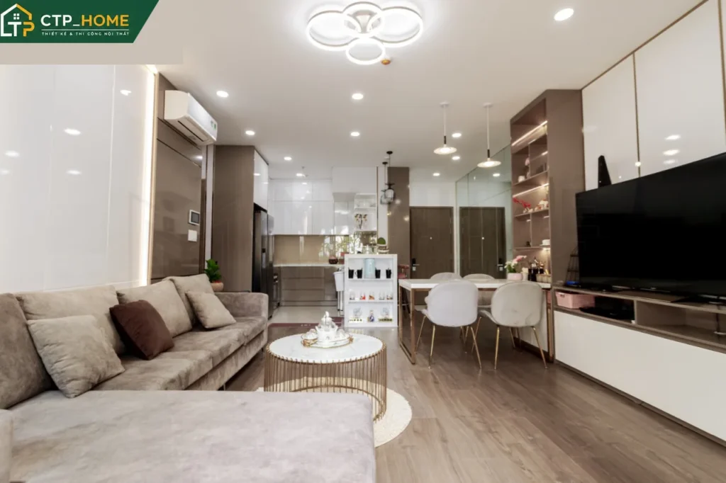 Thiết kế nội thất căn hộ Sora Garden 2 Quận 7 – 95m2 phong cách hiện đại - Ảnh 1