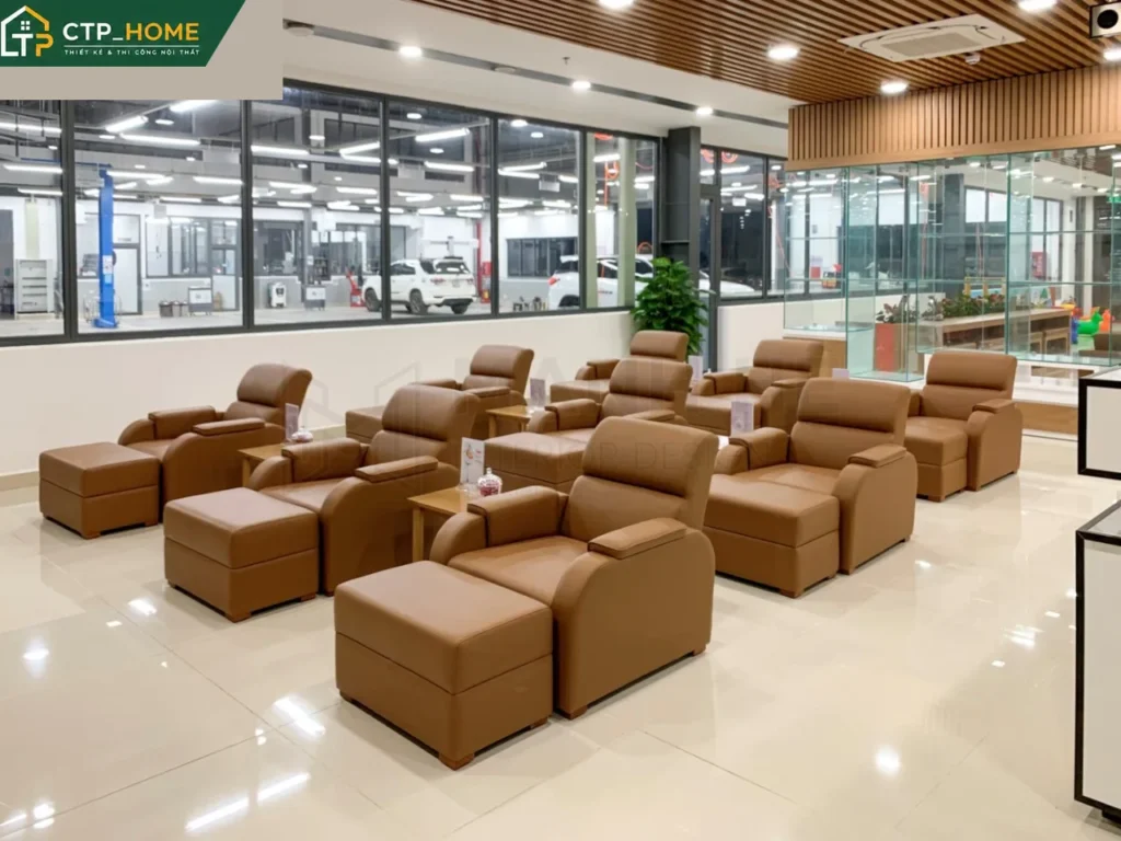 Thi công nội thất văn phòng showroom Toyota Bình Phước tại Quận 7 - Ảnh 9