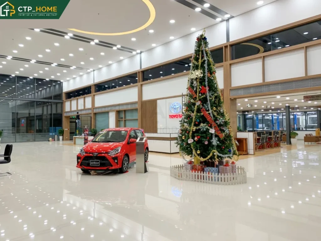 Thi công nội thất văn phòng showroom Toyota Bình Phước tại Quận 7 - Ảnh 4