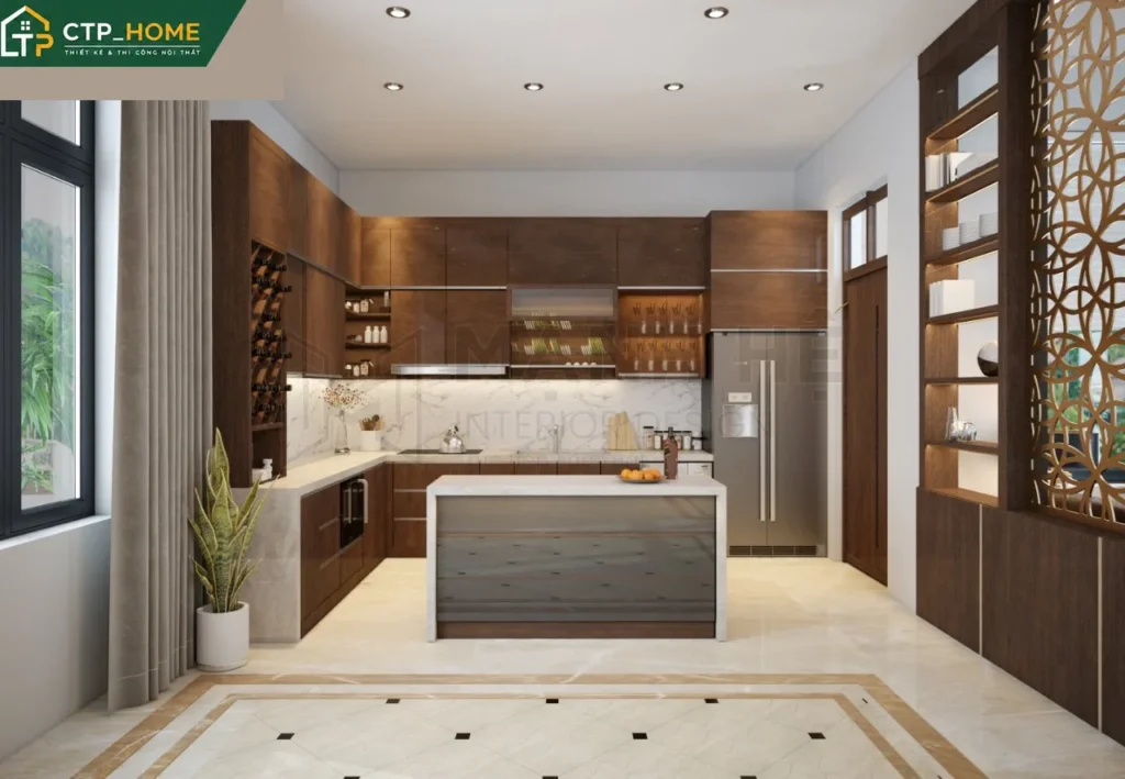 Thiết kế nội thất biệt thự mini Bình Dương 90m2 hiện đại – CTP_HOME - Ảnh 3