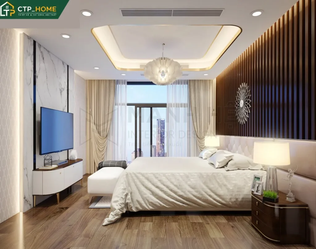Thiết kế nội thất biệt thự mini Bình Dương 90m2 hiện đại – CTP_HOME - Ảnh 6