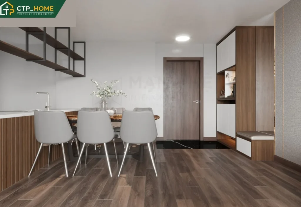 Thiết kế nội thất chung cư Akari City 97m2 3 phòng ngủ hiện đại tại Bình Tân - Ảnh 5