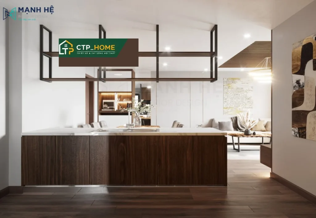 Thiết kế nội thất chung cư Akari City 97m2 3 phòng ngủ hiện đại tại Bình Tân - Ảnh 7