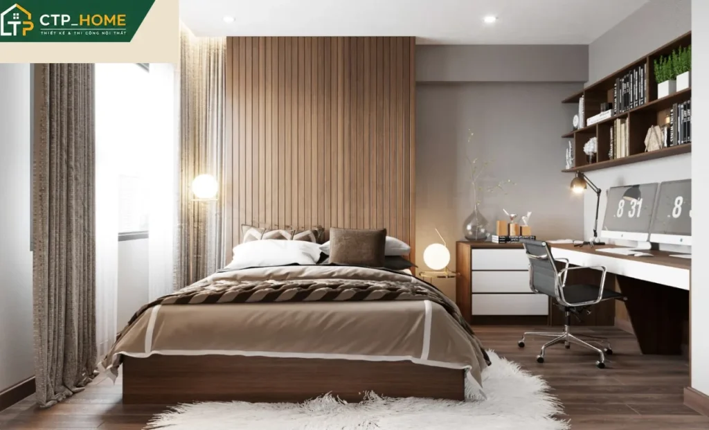 Thiết kế nội thất chung cư Akari City 97m2 3 phòng ngủ hiện đại tại Bình Tân - Ảnh 8