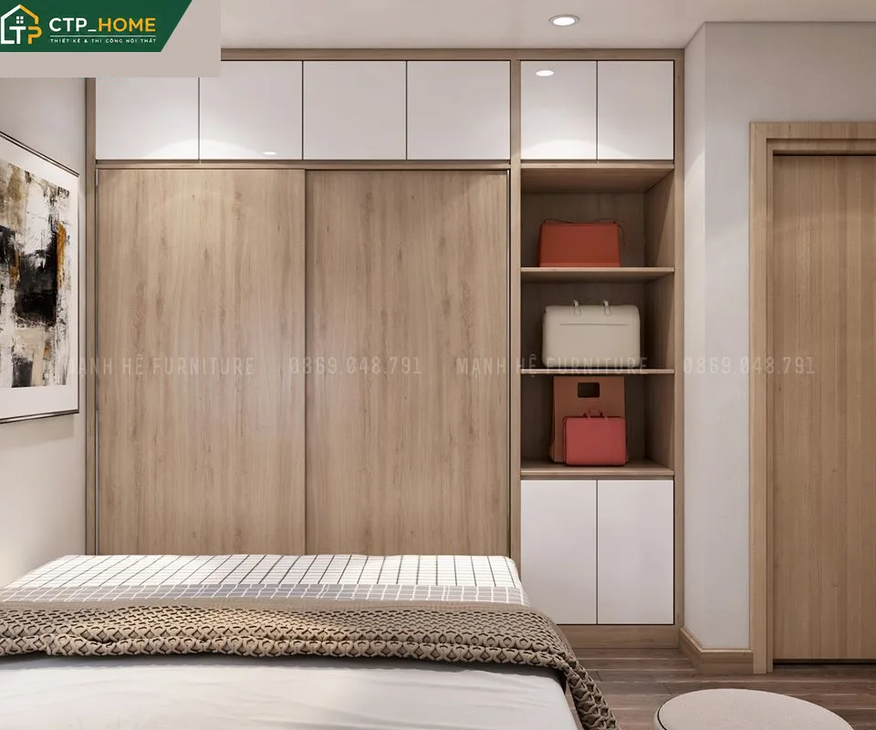 Thiết kế nội thất chung cư Charmington LaPointe 45m2 hiện đại – Anh Khang - Ảnh 5