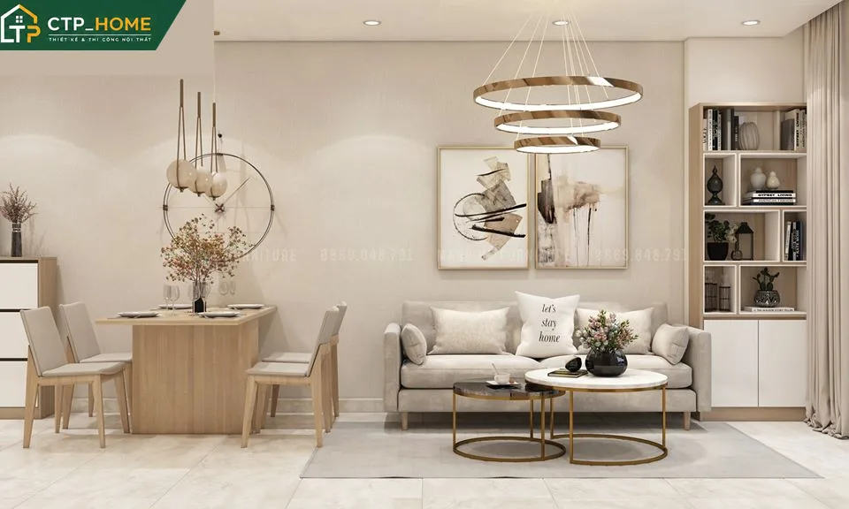 Thiết kế nội thất chung cư Charmington LaPointe 45m2 hiện đại – Anh Khang - Ảnh 7