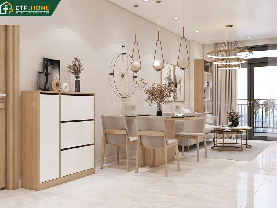Thiết kế nội thất chung cư Charmington LaPointe 45m2 hiện đại – Anh Khang - Ảnh 8