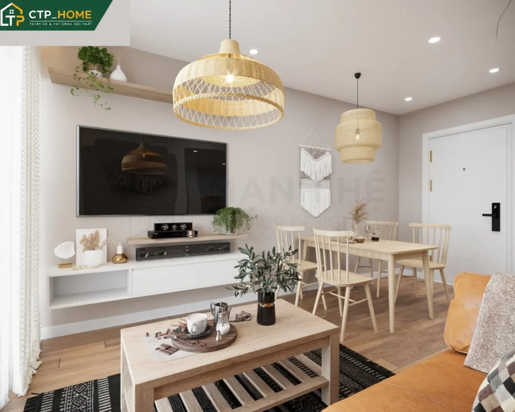 Thiết kế nội thất căn hộ Carillon Quận Tân Phú 52m2 hiện đại và tiện nghi - Ảnh 9