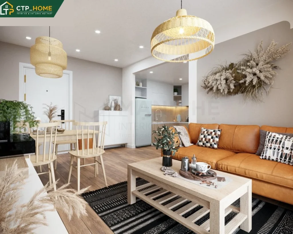 Thiết kế nội thất căn hộ Carillon Quận Tân Phú 52m2 hiện đại và tiện nghi - Ảnh 1