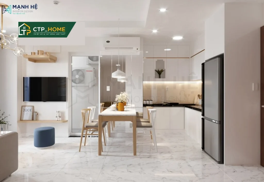 Thiết kế nội thất chung cư Conic Riverside 50m2 hiện đại – CTP_HOME - Ảnh 1