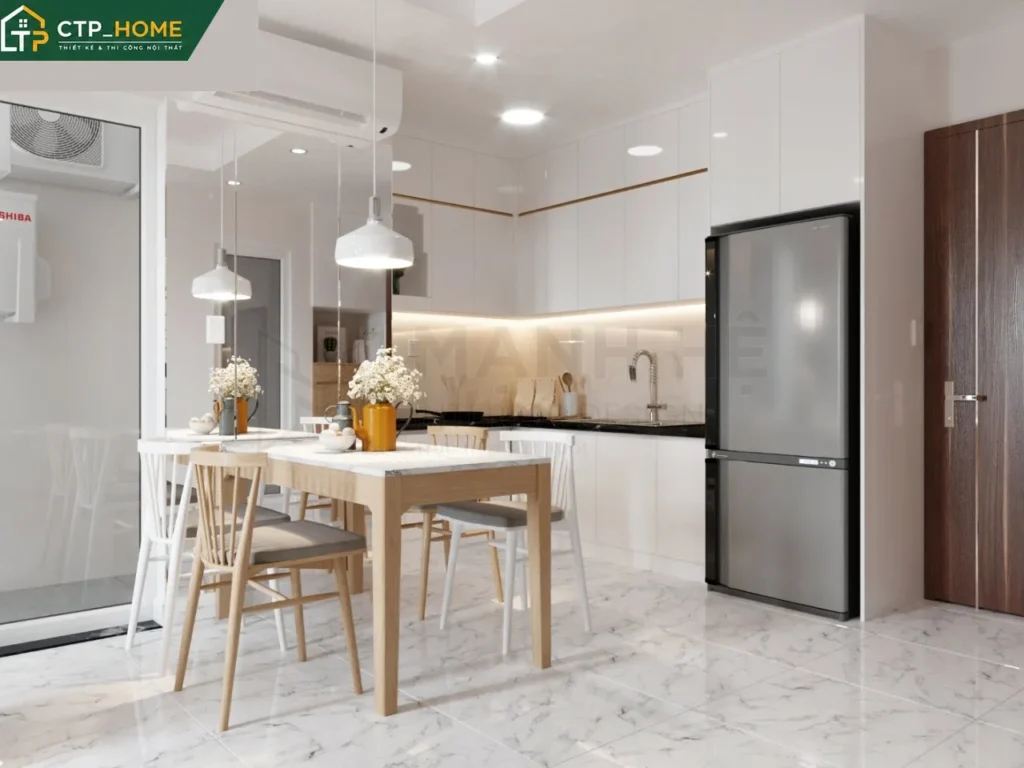 Thiết kế nội thất chung cư Conic Riverside 50m2 hiện đại – CTP_HOME - Ảnh 2