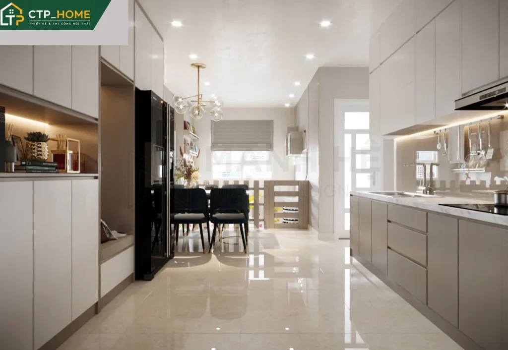 Thiết kế nội thất chung cư Topaz Home 70m2 3 phòng ngủ hiện đại tại Quận 12 - Ảnh 4