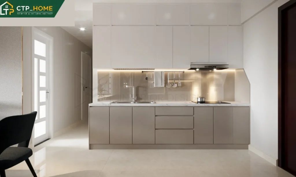 Thiết kế nội thất chung cư Topaz Home 70m2 3 phòng ngủ hiện đại tại Quận 12 - Ảnh 5