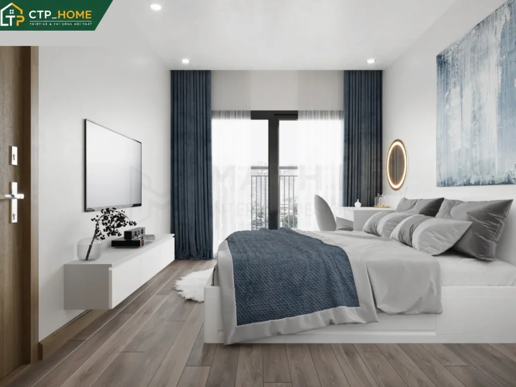 Thiết kế nội thất chung cư Vinhomes Grand Park 2BR 59m2 hiện đại - Ảnh 7