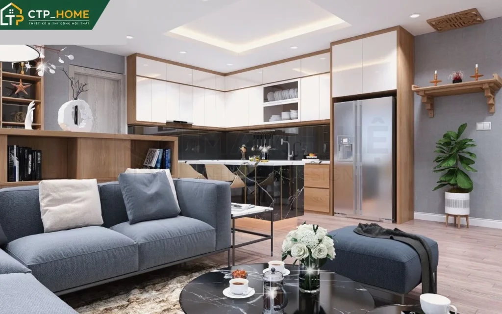 Thiết kế nội thất chung cư Lavita Charm 68m2 hiện đại cho anh Ninh - Ảnh 1
