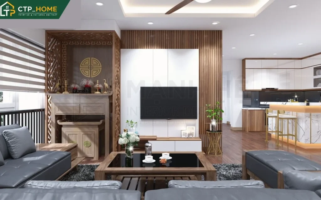 Thiết kế nội thất chung cư Richmond City 70m2 hiện đại tại Bình Thạnh - Ảnh 1