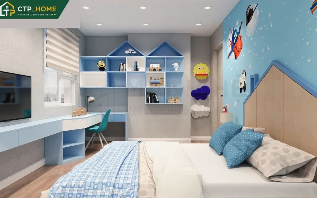 Thiết kế nội thất chung cư Richmond City 70m2 hiện đại tại Bình Thạnh - Ảnh 7