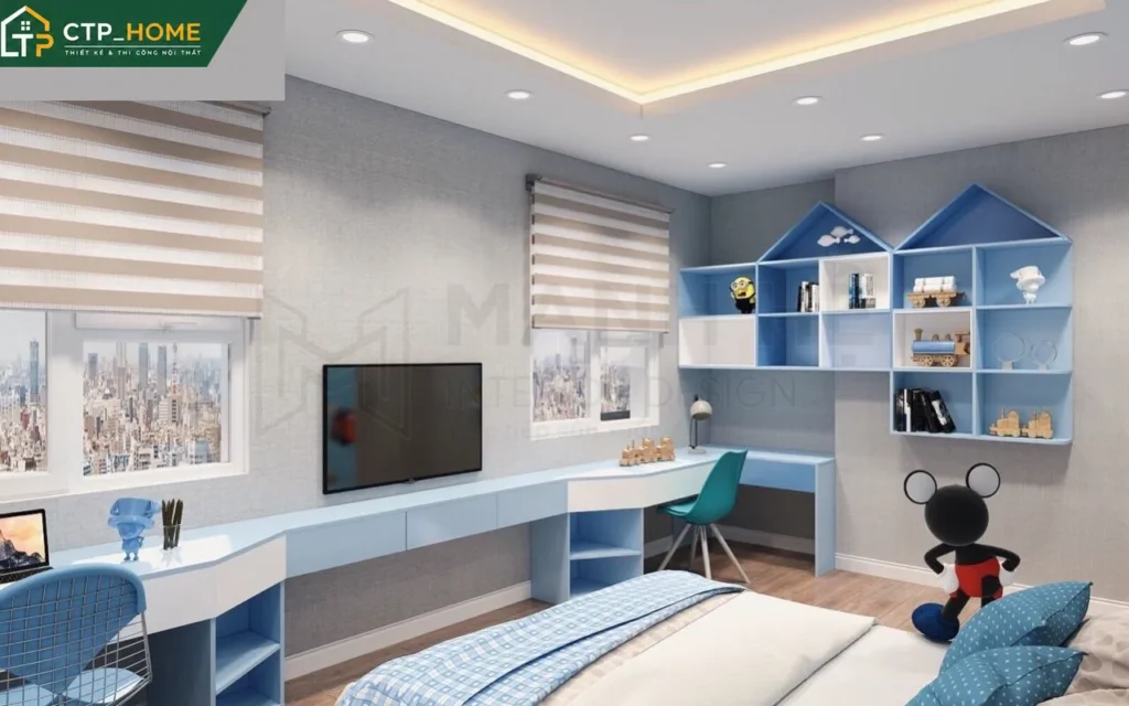 Thiết kế nội thất chung cư Richmond City 70m2 hiện đại tại Bình Thạnh - Ảnh 8