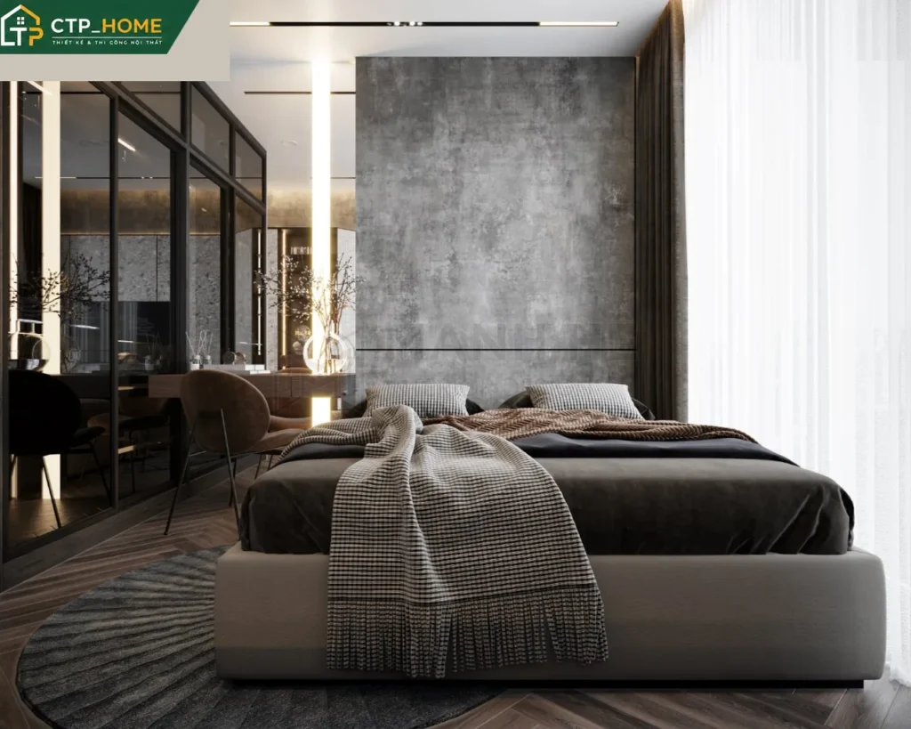 Thiết kế nội thất chung cư Eco Green 67m2 hiện đại cho chú Trung - Ảnh 4