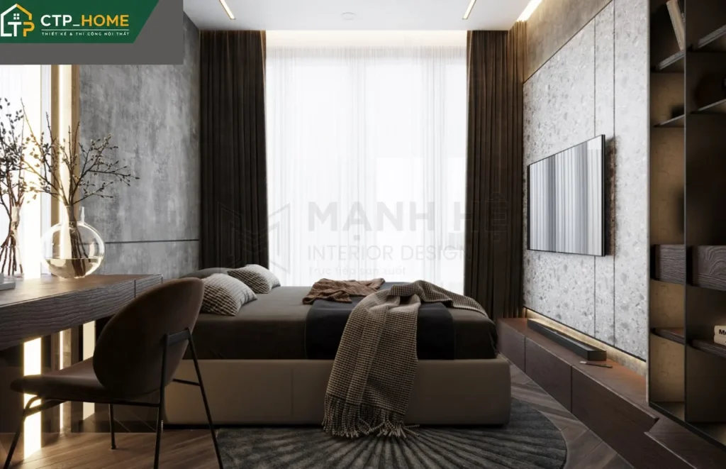 Thiết kế nội thất chung cư Eco Green 67m2 hiện đại cho chú Trung - Ảnh 5