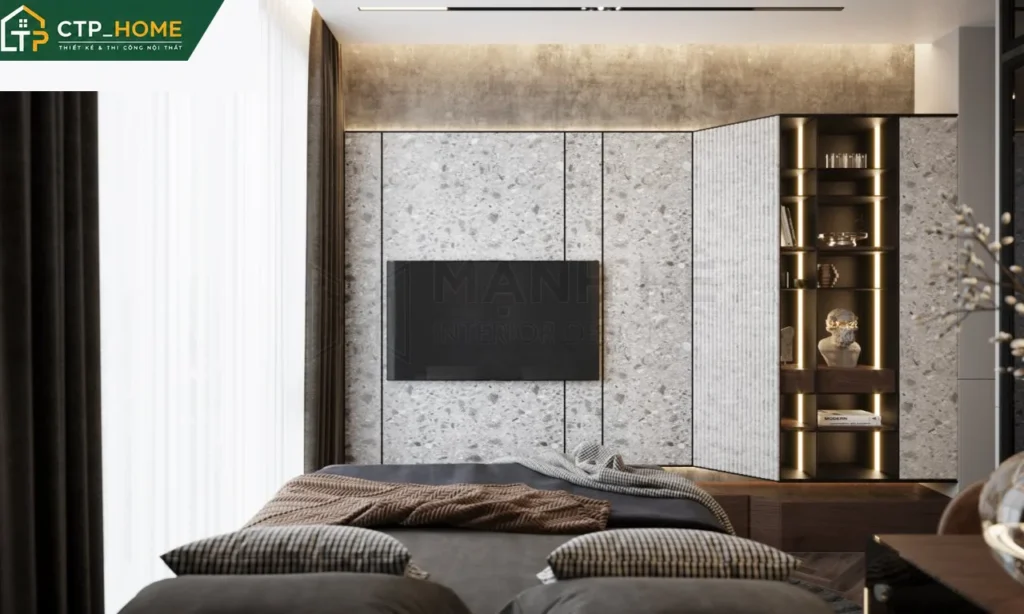 Thiết kế nội thất chung cư Eco Green 67m2 hiện đại cho chú Trung - Ảnh 6