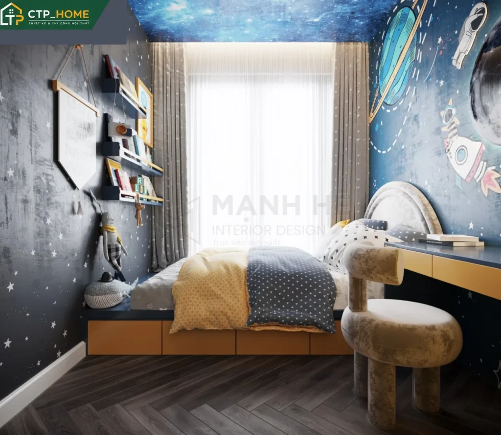 Thiết kế nội thất chung cư Eco Green 67m2 hiện đại cho chú Trung - Ảnh 8