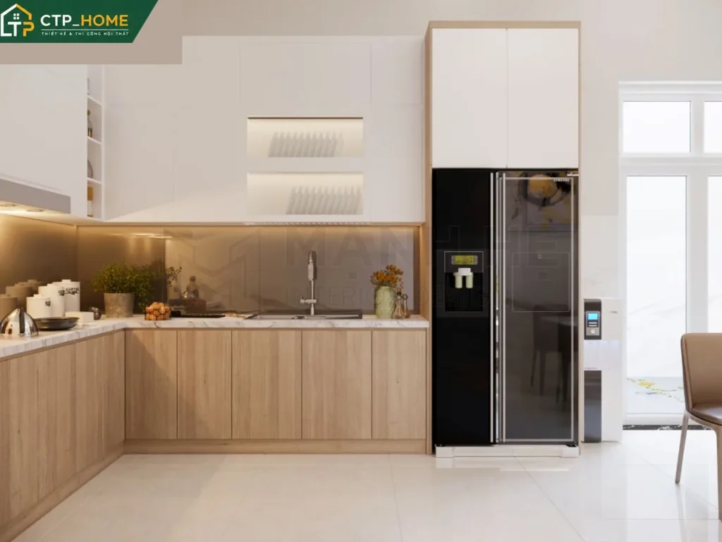 Thiết kế nội thất nhà phố 2PN Anh Đức – Bến Tre hiện đại, tối ưu diện tích - Ảnh 4