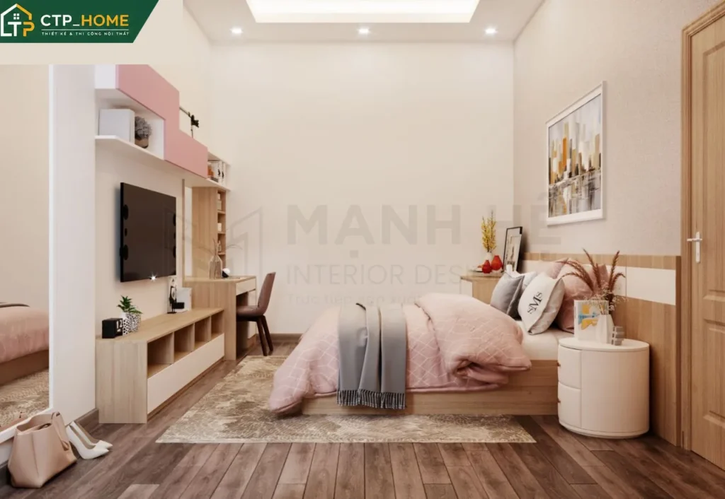 Thiết kế nội thất nhà phố 2PN Anh Đức – Bến Tre hiện đại, tối ưu diện tích - Ảnh 8