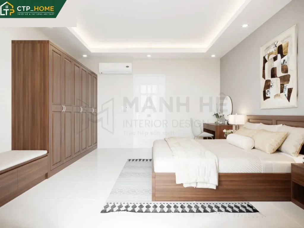 Thiết kế nội thất nhà phố anh Hoàng Long An 150m2 hiện đại tối ưu - Ảnh 6