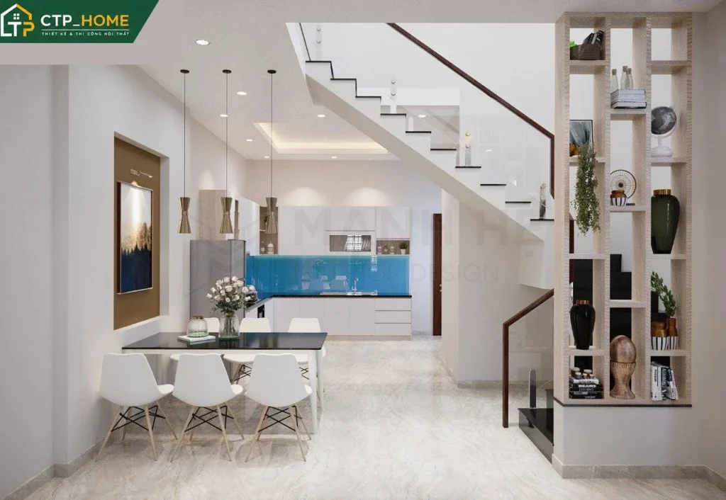 Thiết kế nội thất nhà phố Bình Dương 150m2 – 3 phòng ngủ hiện đại - Ảnh 2