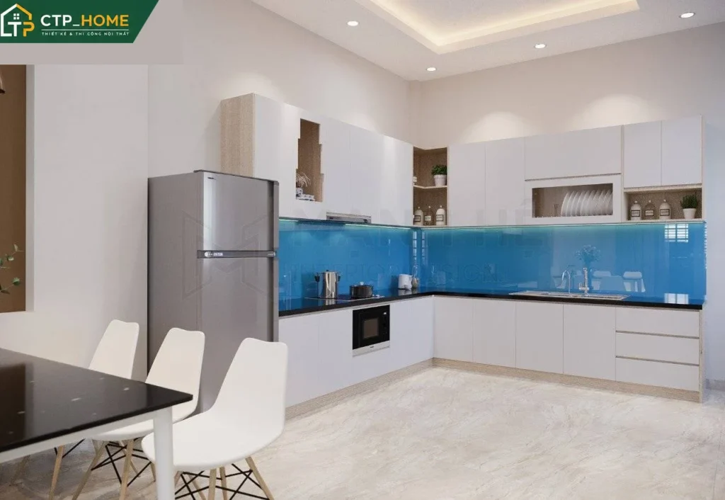 Thiết kế nội thất nhà phố Bình Dương 150m2 – 3 phòng ngủ hiện đại - Ảnh 3