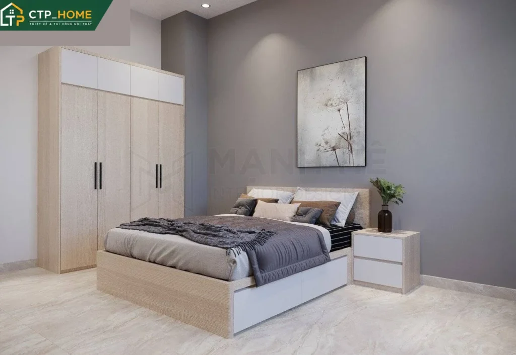 Thiết kế nội thất nhà phố Bình Dương 150m2 – 3 phòng ngủ hiện đại - Ảnh 8