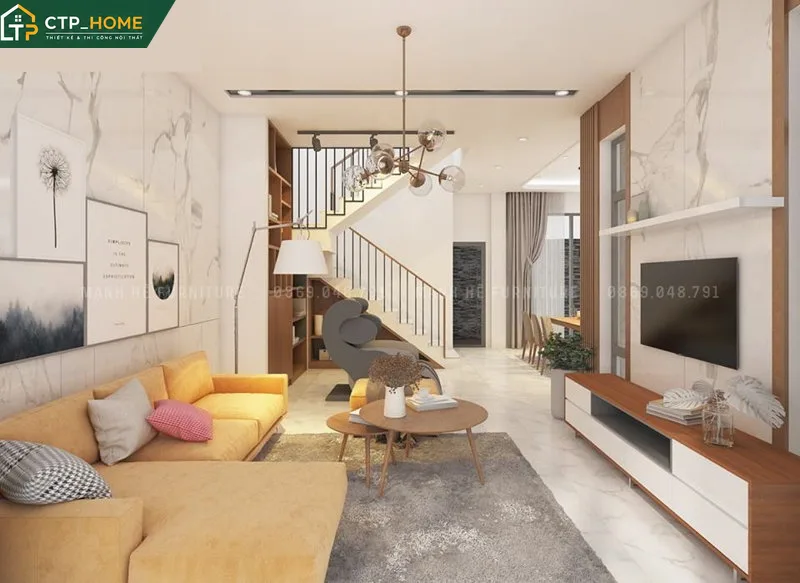 Thiết kế nội thất nhà phố Gò Vấp 150m2 hiện đại – Chị Trinh - Ảnh 2
