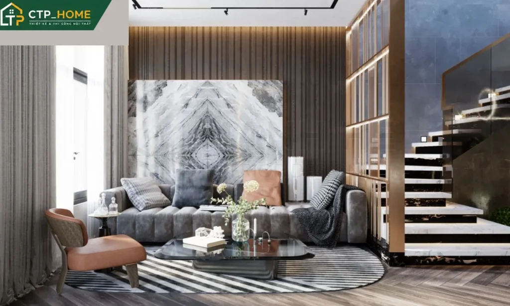 Thiết kế nội thất nhà phố Thủ Đức 150m2 3 tầng hiện đại – Chị Thảo - Ảnh 1