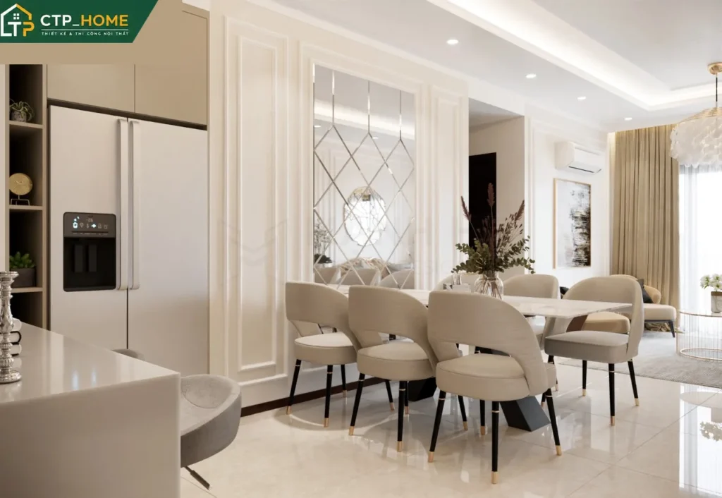 Thiết kế nội thất chung cư One Verandah 70m2 2 phòng ngủ hiện đại - Ảnh 9