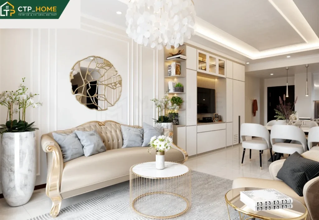 Thiết kế nội thất chung cư One Verandah 70m2 2 phòng ngủ hiện đại - Ảnh 1