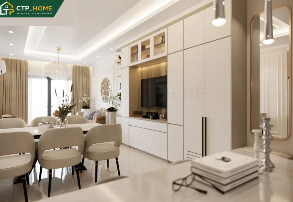 Thiết kế nội thất chung cư One Verandah 70m2 2 phòng ngủ hiện đại - Ảnh 5