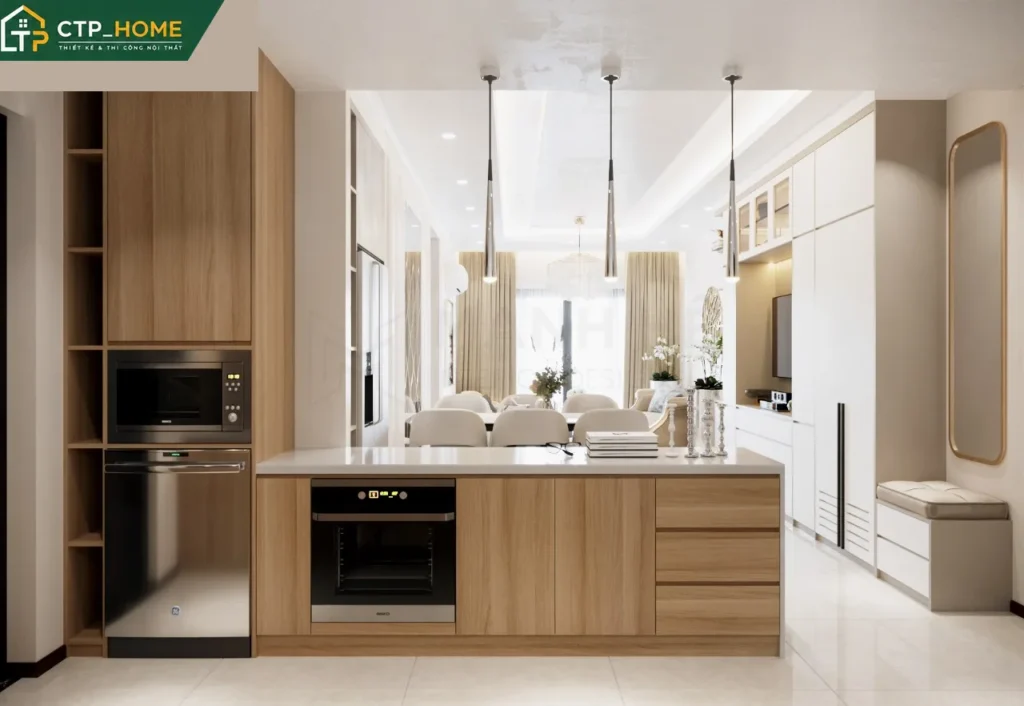 Thiết kế nội thất chung cư One Verandah 70m2 2 phòng ngủ hiện đại - Ảnh 8